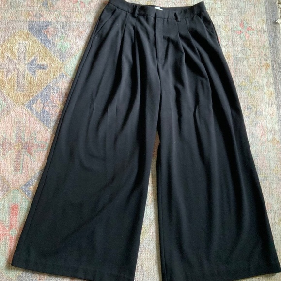 Maeve Pants - Maeve Wide leg black trousers